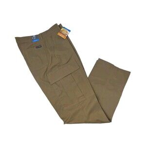 Columbia Mens 30x30 Omni Shield Straight Leg Cargo Pant Cotton Blend Delta Wheat